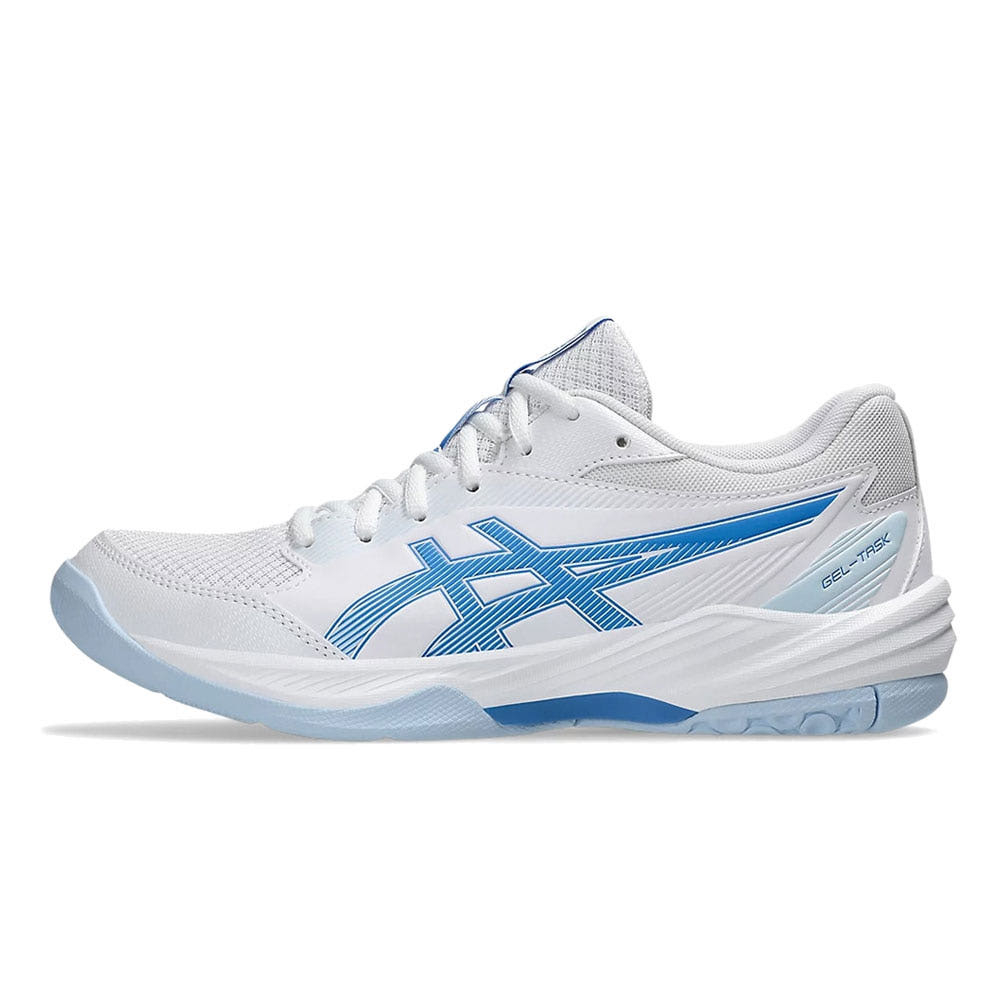 아식스 W 젤 테스크 4 핸드볼화 인도어용 화이트 블루 1072A106-102