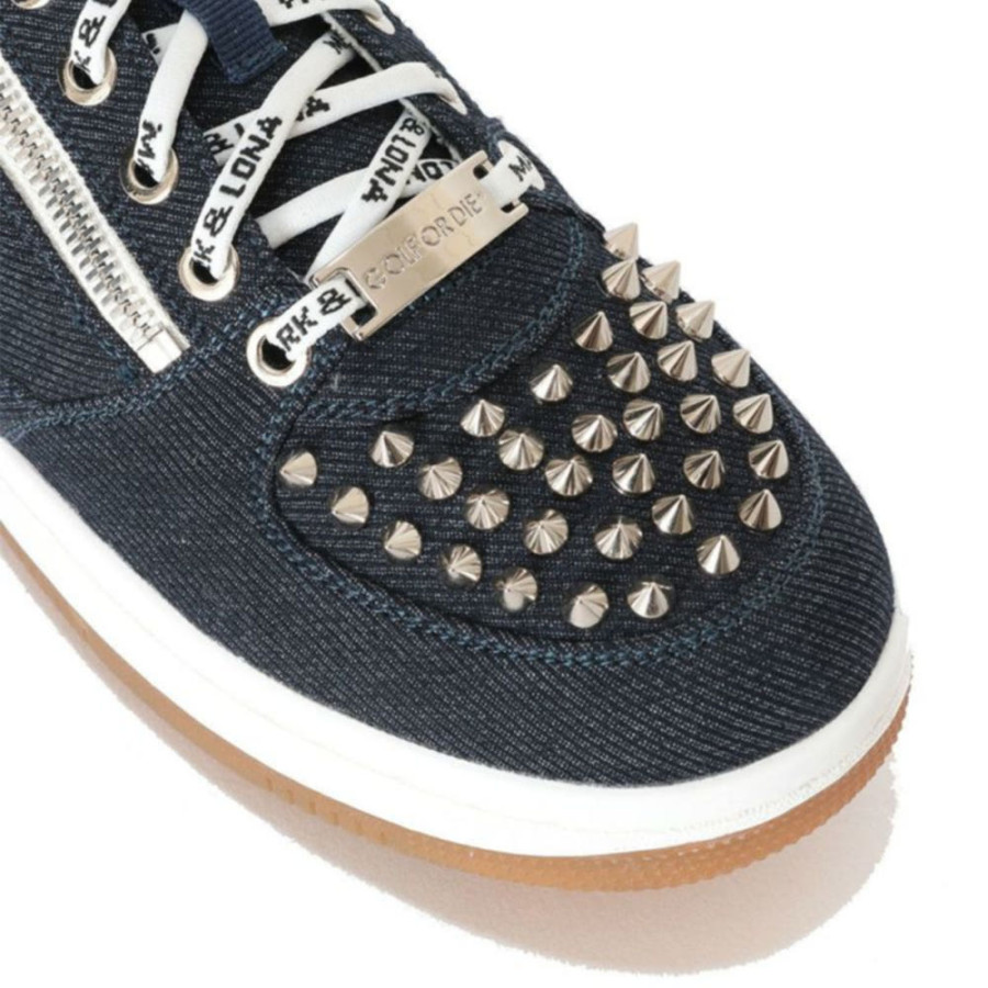 마크앤로나 인디 스터드 그린 워커 데님 MLS-3B-SS21